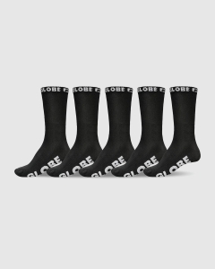 Globe Youth Blackout 5 Pk Sock Black/Black