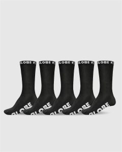 Globe Youth Blackout 5 Pk Sock Black/Black