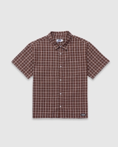 Xlarge Ryan Check SS Shirt Chocolate