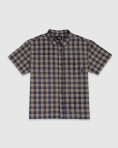 Stussy Coping Check SS Shirt Tan