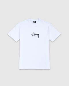 Stussy Stock Chest T-Shirt White