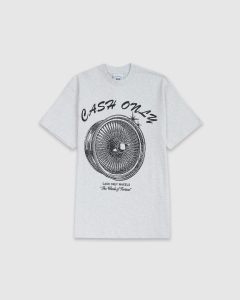 Cash Only Wheels T-Shirt Ash