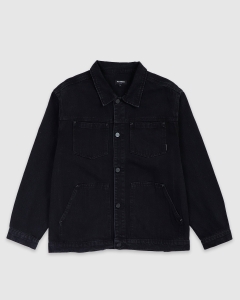 Fast Times Diller Denim Coat Wash Black