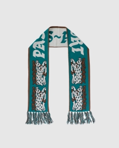 Passport Antler Scarf Teal/Brown