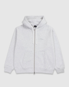 Dime Cursive Small Logo Zip Hood Ash