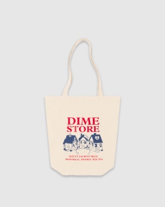 Dime Skateshop Tote Bag Off White