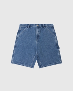 Come Sundown Lock Denim Shorts Washed Blue