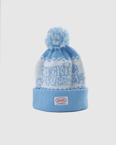 FA PBS Ball Beanie White/Light Blue