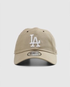 New Era Casual Classic Los Angeles Dodgers Herringbone Collection Strapback Camel/White