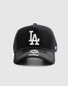 47 Brand Los Angeles Dodgers Contrast Stitch MVP DT Strapback Black/White