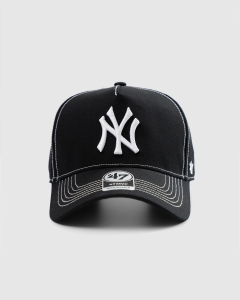47 Brand New York Yankees Contrast Stitch MVP DT Strapback Black/White