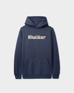 Butter Goods Plaid Applique PO Hood Slate Blue