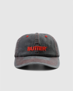 Butter Goods Rounded Logo 6 Panel Charcoal