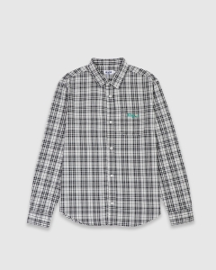 Xlarge 91 Flower Check LS Shirt White