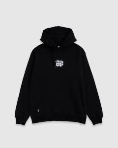 Stussy Pair Of Dice Embroidered PO Hood Black