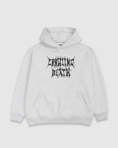 Crawling Death Metal Outline PO Hood Grey