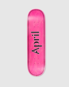 April OG Logo Helix Deck Black on Pink