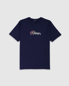 Dime Cursive Snake T-Shirt Navy