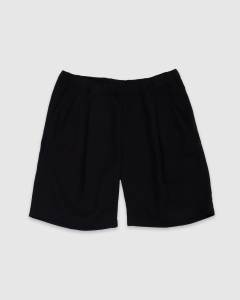 Dime Pleated Twill Shorts Black