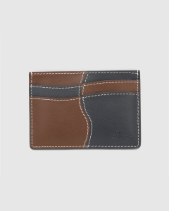 Dime Wave Leather Cardholder Black