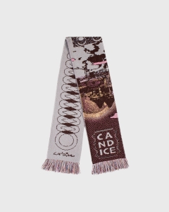 Candice Memories Knitted Scarf Brown/Grey