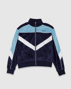 Hoddle Velour Track Jacket Blue