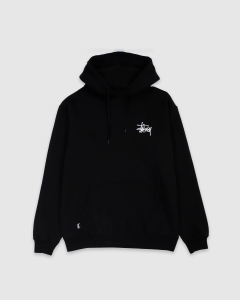 Stussy Graffiti LCB Fleece Hood Black