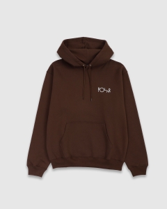 Polar Dave Stroke Logo PO Hood Chocolate