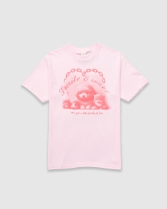 Smile and Wave Family T-Shirt Pink