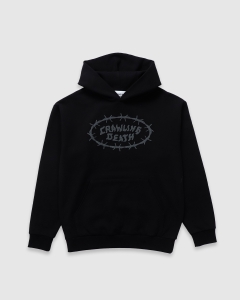 Crawling Death Barbed Logo Heavyweight PO Hood Black