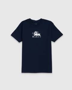 Baker Where My Dogs At T-Shirt Navy