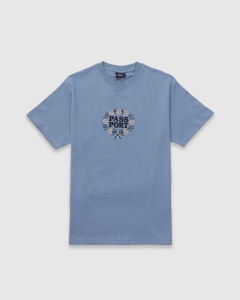 Passport Wattle T-Shirt Stonewash Blue