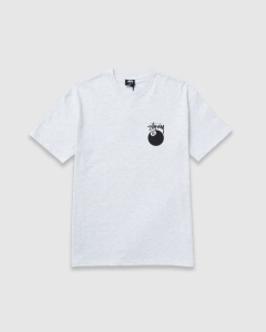 Stussy Solid 8 Ball Heavy Weight T-Shirt Snow Marle