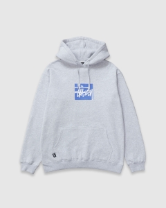 Stussy Stock Box PO Hood Ash Heather