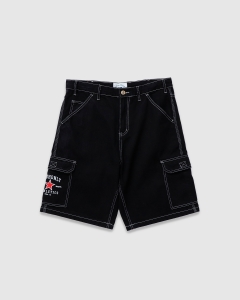 Cash Only Athletics Denim Shorts Washed Black