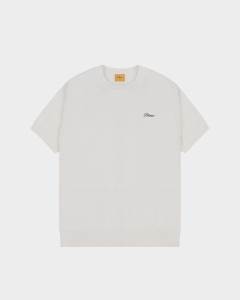 Dime Wave Knit T-Shirt Ivory