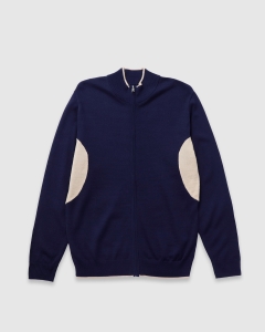 Larriet Gains LS Zip Knit Navy