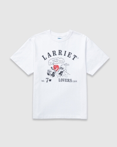 Larriet Lovers Crop T-Shirt White