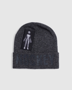 Hockey Newborn Beanie Static Grey