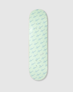 April Yuto Chrome Logo Script Deck Green