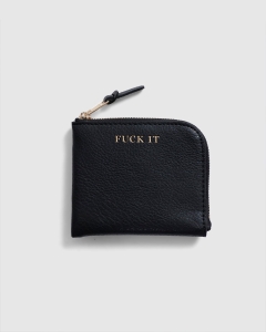 Huf Fuck It Zip Wallet Black