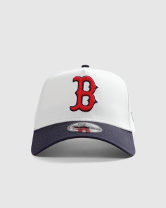 New Era 940AF Boston Red Sox Chainstitch Snapback Chrome White/OTC