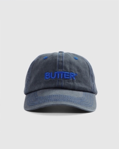 Butter Goods Rounded Logo 6 Panel Washed Black/Blue