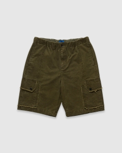 Larriet Frayed Cargo Short Olive