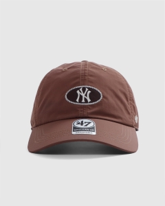 47 Brand New York Yankees Outskirts Clean Up Strapback Brown