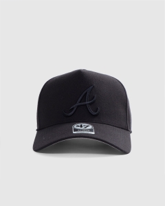 47 Brand Atlanta Braves MVP DT Snapback Black/Black