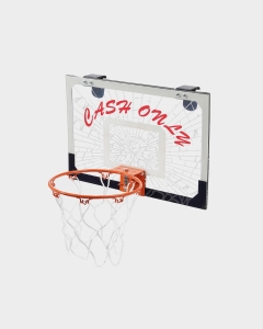 Cash Only Mini Basketball Hoop Transparent