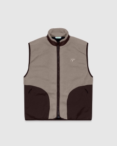 Ichpig Sherpa Stash Vest Mocha/Brown