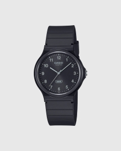 Casio Analogue WR MQ24B-1B Black Resin Band