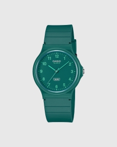 Casio Analogue WR MQ24B-3B Green Resin Band